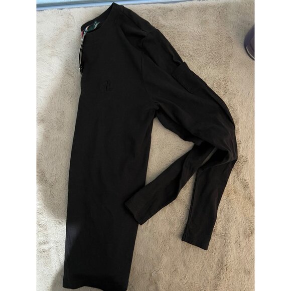 Lauren Ralph Lauren Black Henley Long Sleeve Shirt Womens M Cotton Blend - Picture 11 of 11